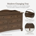 thumbnail image 4 of Evolur Changing Tray in Antique Brown, Space Saver, 4 of 6