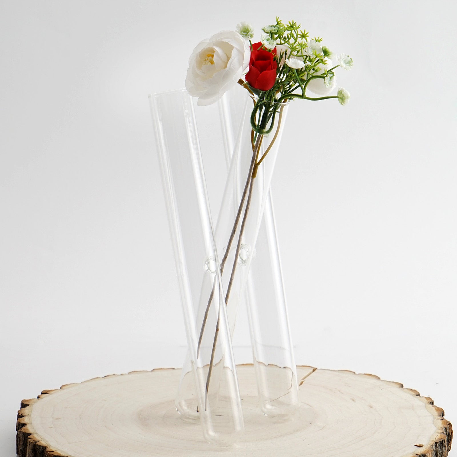 Space Ice Hanging Glass Vase for Single Stem Flowers Unusual and Fun 
