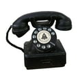 thumbnail image 4 of Rotary Dialing Telephone Statue Antique Corded Telephone for Cafe Desk Hotel, 4 of 8