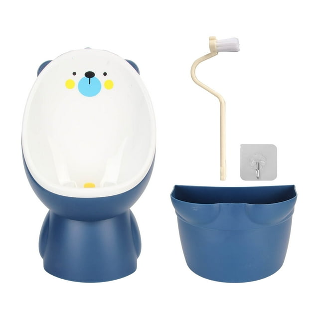 Urinario de entrenamiento para ir al baño multiusos con forma de dibujos animados, de pie, de altura ajustable, para niños pequeños