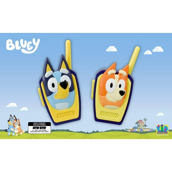 Bluey Toy Walkie Talkies for Kids, Indoor and Outdoor