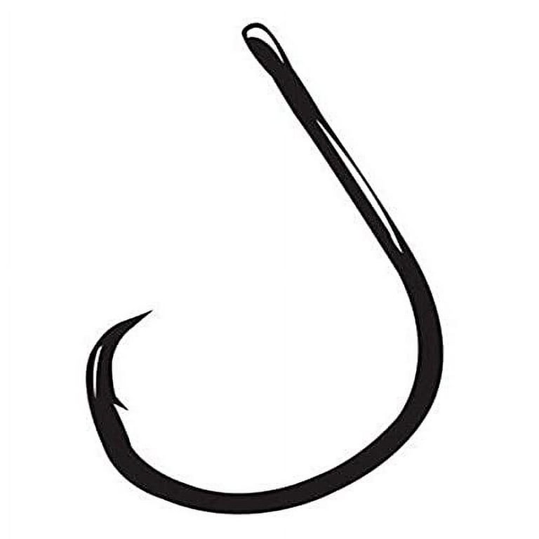 Octopus Circle Hook Straight Eye Tackle, Inline Pt, Size: (100 Pack) NS  Black 
