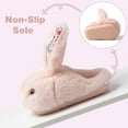 thumbnail image 3 of Drecage Toddler Boys Girls Slippers Kids Cute Bunny Plush Slippers Winter Warm House Shoes, 3 of 8