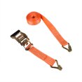 thumbnail image 2 of Heavy Duty 1.5" × 15' Ratchet Tie Down Straps J Hooks Orange 4000 LBS 20 Pack, 2 of 9