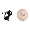 thumbnail image 1 of Reloj de pared de acrílico estético con diseño creativo moderno, silencioso, sin , adorno decorativo para sala de estar, oficina y restaurante., 1 of 8