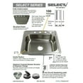 thumbnail image 3 of Transolid 33'' L x 22'' W Double Basin Drop-in Kitchen Sink, 3 of 5