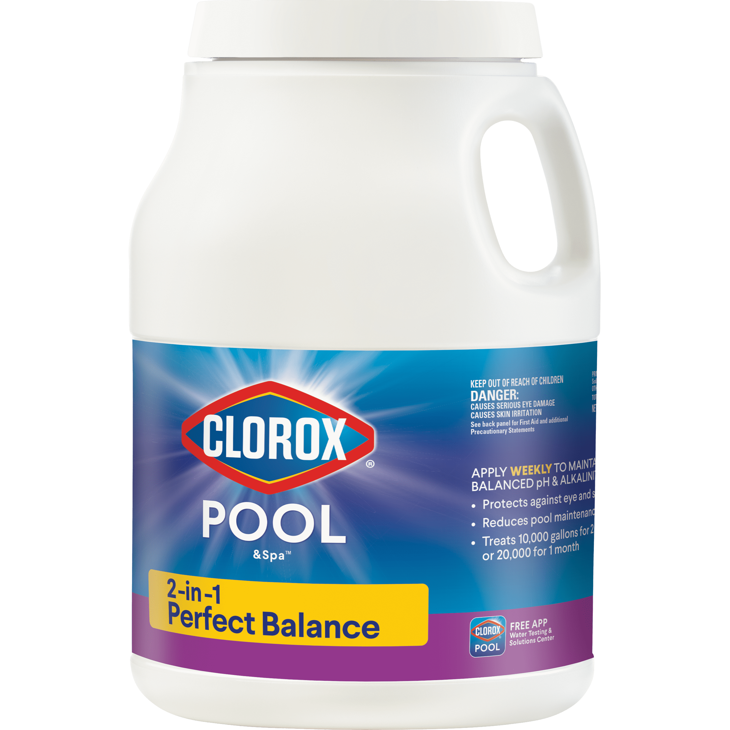 (3 pack) Clorox Pool&Spa 2-in-1 Perfect Balancer Granules, 8.5 lbs (for Use in Swimming Pools)