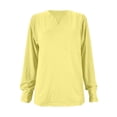 thumbnail image 4 of Mens T Shirt Men Spring Casual V-Neck Solid Long Sleeve Tee Shirt Top T-Shirts For Men, 4 of 4