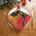 thumbnail image 2 of GZHJMY Kwanzaa Cloth Napkin African Woman Seven Candles Kitchen Dining Table Decor Festive for Gathering Party Favors Seasonal Winter New Year Present 6 Pack 20" × 20", 2 of 6