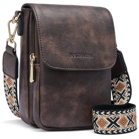 Bandolera BOSTANTEN, cartera pequeña de piel para mujer