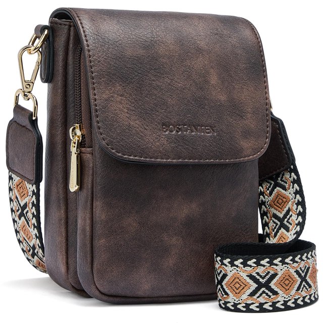 Bandolera BOSTANTEN, cartera pequeña de piel para mujer
