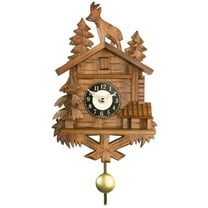 Quartz Novelty Clock -  Chalet with Billy Goat on Roof