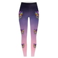 thumbnail image 5 of Arlun Gradient Colors Leggings for Women 2026 Fashion Mardi Gras Printed Casual Lift Leggings Lightweight Comfy Sport Workout Gym Bottomwear Carnival Yoga Pants Light Purple S, 5 of 5
