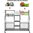 thumbnail image 5 of x-Cosrack Garage Sports Organizer, Ball Rack, Ball Storage, Ball Storage Rack, Garage Ball Storage, Sports Gear Storage,Rolling Sports Ball Storage Cart, Black, 5 of 8