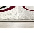 thumbnail image 2 of Rug Branch Modern Geometric  Red Grey Indoor Runner Rug - 3x8, 2 of 4