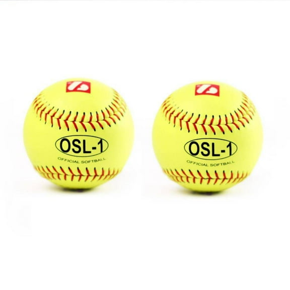 Barnett OSL-1 High Competition SoftBall, Size 12", Yellow, 2 Pieces
