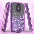 thumbnail image 2 of LG Stylo 4 Case, LG Stylo 4 Plus Case, LG Stylo 4 Phone Case,Three Layer Hard Clear Glitter Sparkle 3D Flowing Liquid Heavy Duty Sturdy Shockproof Protective Bling Case for LG Stylo 4 - Purple, 2 of 6