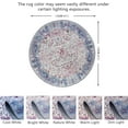 thumbnail image 2 of JV Home Tapis Rond Oushak Multicolore 4 Pi Lavable Antidérapant, 2 of 7