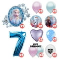 thumbnail image 2 of 18pc Frozen Balloons Elsa Deluxe Bouquet Kit with 42" Blue Number 7 Foil Balloon - 7th Birthday Party Decor Decoration Supplies, 2 of 11