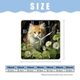 thumbnail image 2 of 14 Inch Wall Clock Battery Operated Square Clock Decorative for Office, Kitchen, Outdoor, Living Room，Cats Butterflies Flowers 3D Creative, 2 of 4