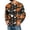 Orange #4, variant on WJOSBXT Halloween Shirts For Men Long Sleeve Crew Neck Shirt Funny 3D Print Holiday Graphic Tees Lightweight Loose Fit Tshirt 2XL