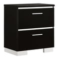 thumbnail image 4 of Furniture of America Elsah Wood Nightstands in Black (Set of 2), 4 of 8