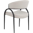 thumbnail image 2 of Meridian Furniture Chaise de Salle à Manger Beige à Privet (Ensemble de 2), 2 of 6