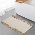 thumbnail image 5 of Spring Summer Flower Floral Sunflower Daisy Plant Beige Kitchen Mat Rug Set of 2 Runner Rug Anti-Fatigue Comfort Memory Foam Standing Mat Non-Slip Floor Door Mat for Bathroom Bedroom 18x30in+18x60in, 5 of 6