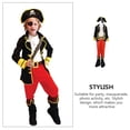 thumbnail image 2 of KAKOWELY 1 juego de disfraz de pirata para niños, sombrero de pirata, disfraz de mascarada de Halloween, talla L, 2 of 5