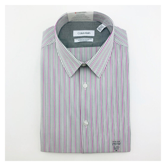 Calvin Klein Men's Extreme Slim Fit Stripe Dress Shirt ,French Blue,Sz L  32/33 - Walmart.com
