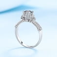 thumbnail image 4 of Bow Jewel 14K White Gold Plated 1.87 Ct Round Cut Diamond Rings - Stunning Heart Shape Prong Wedding Engagement Rings for Women's - Classic Anniversary Jewelry - A Dazzling Choice for Party Wear, 4 of 9