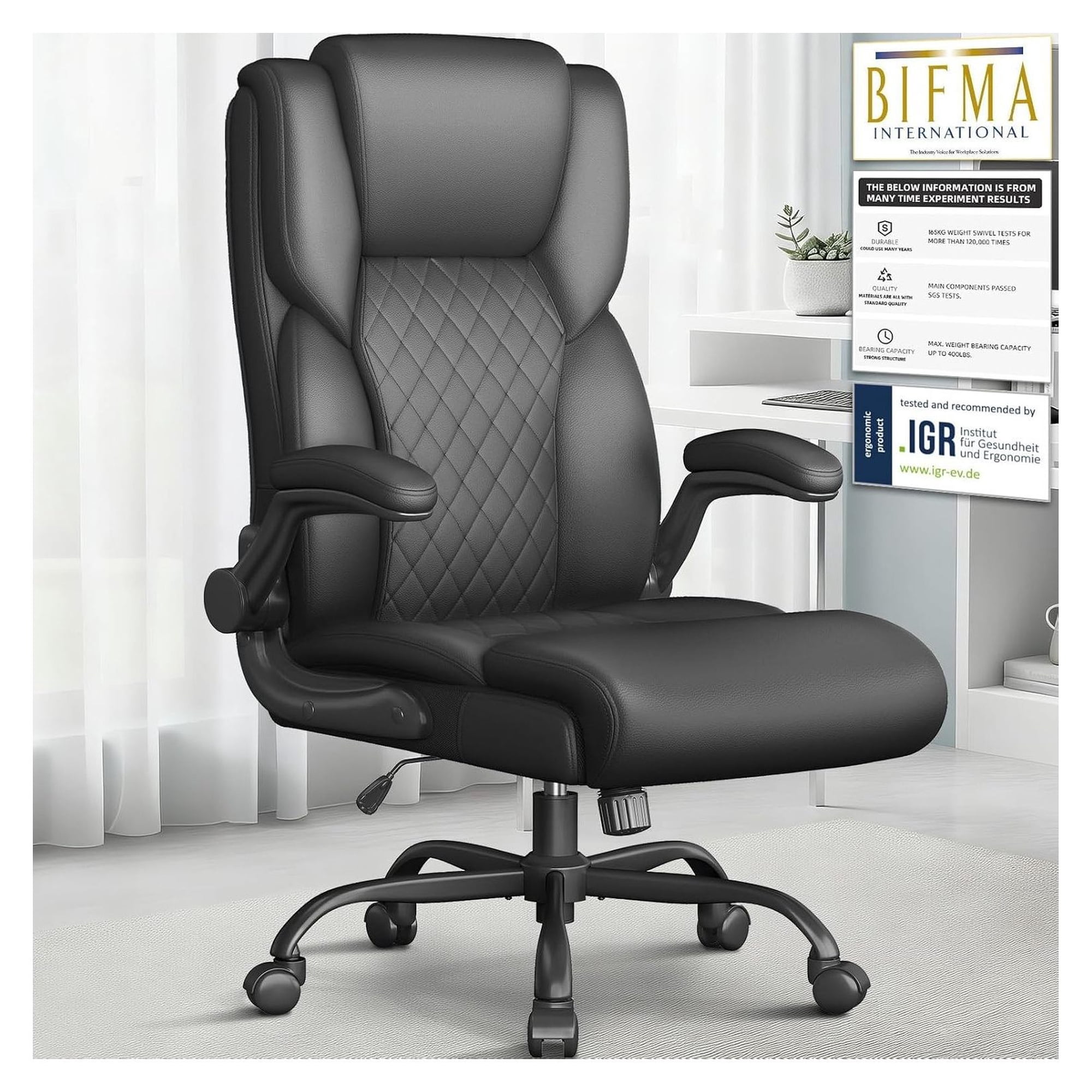 office chair high back leather product