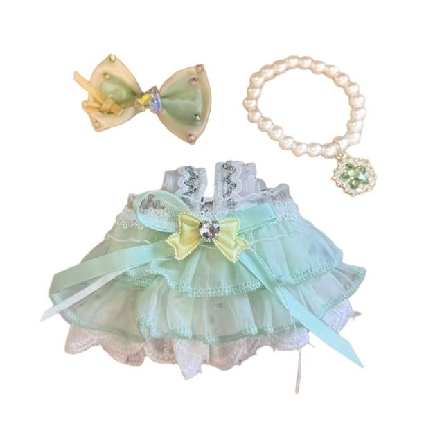 Vestido para muñecas Elegante traje de tela Accesorio de disfraz de juego de fantasía para niñas a partir de 3 años