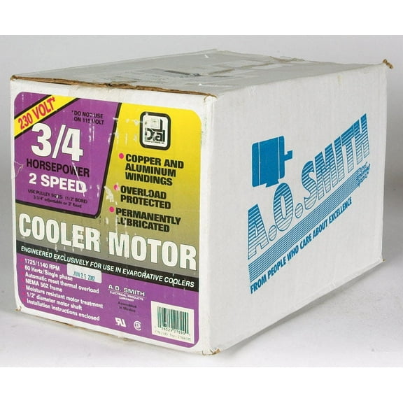 COOLER MOTOR 3/4 2SP 230 (Pack of 1)