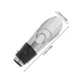 thumbnail image 2 of Toyvian 2Pcs Black Stainless Steel Wine Aerator Pourer with Silicone Seal Bottle Stopper, 2 of 8