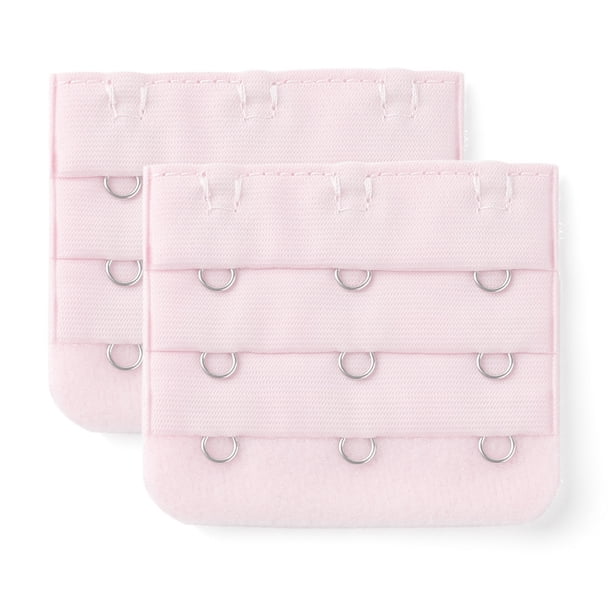 Señora 5Pcs 3 Gancho De 3 Filas Longitud Ajustable Correa Del Sujetador Extensor Ganchos De Hebilla Rosa Oscuro Una Talla