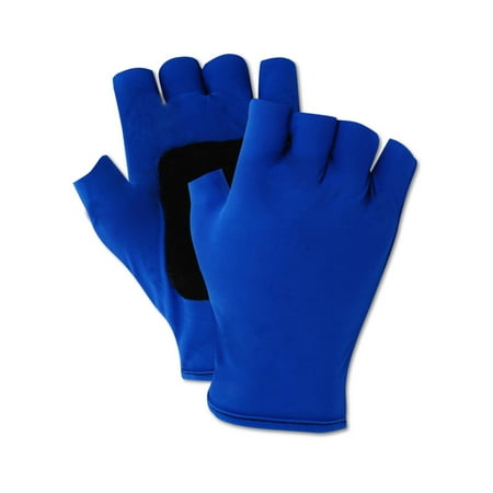 Magid Fingerless Gel Palm Padded Impact Left Hand Glove, Size