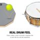 thumbnail image 2 of Drum Practice Pad Donner Silent de 8 pulgadas con baquetas, color gris, 2 of 8