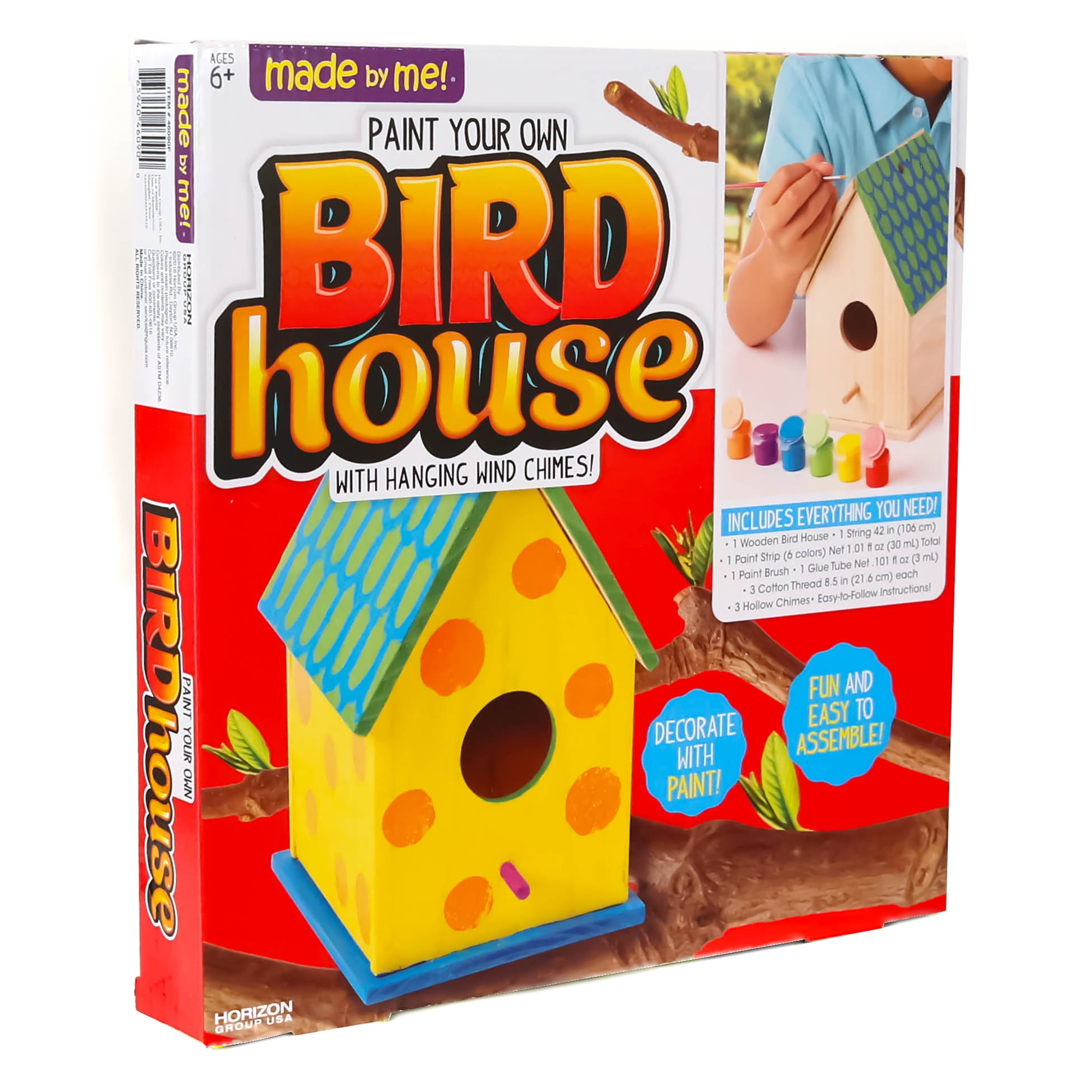 Made By Me Bird House With Wind Chimes Kit Horizon Group Usa Made By Me Bird House With Wind Chimes Kit Horizon Group Usa Com