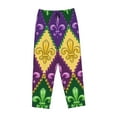 thumbnail image 4 of Xecao Mardi Gras4 Women's Straight Lounge Pajama Pants: The Epitome of Relaxed Sleepwear, 4 of 9