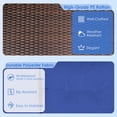 thumbnail image 4 of Gymax 4-Piece Patio Rattan Furniture Set w/ Cushioned Sofa and Coffee Table Navy, 4 of 10