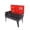 Red, variant on 18in Foldable Portable Iron Charcoal BBQ Grill with Carry Handle for Camping Picnic BBQ Grill Outdoor Cooking