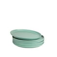 thumbnail image 2 of 10 Strawberry Street Double Line 8.25" Round Stoneware Salad Plate, Set of 6, Seafoam, 2 of 5