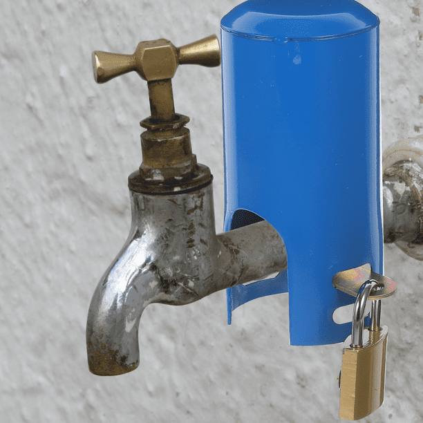 Cerradura Para Grifo De Agua Candado Con Llave Para El Hogar Tapa