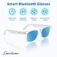 thumbnail image 3 of Gafas inteligentes Emerhome Bluetooth para hombre y mujer, color azul espejo, 3 of 7