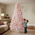 thumbnail image 3 of 6.5 Ft Prelit Artificial Christmas Tree with 250 Warm White LEDs - 818 Branch PVC Tree for Indoor/Outdoor, 3 of 8