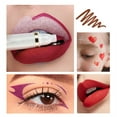 Red Lip Liners for Women, 6 PC Lipstick, Pen Lipliner Non Staining Cup