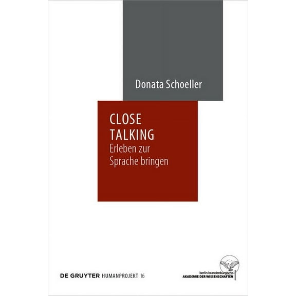 Humanprojekt Close Talking, Book 16, (Hardcover)