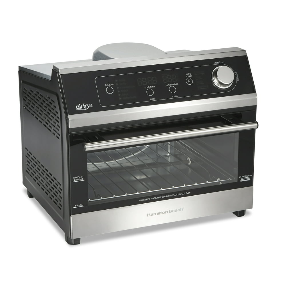 Hamilton Beach Air Fryer Toaster Oven, 6 Slice Capacity, Black with