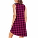 thumbnail image 4 of Camisón de mujer con estampado y bolsillos, sin mangas, plisado, cuello redondo, 4 of 7